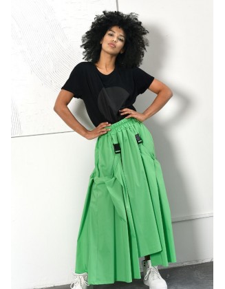 Ilgas žalias sijonas "Slay"