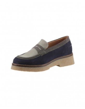 Mėlyni odiniai batai "Loafer"