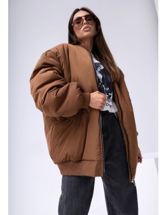 Ruda striukė "Bomber"