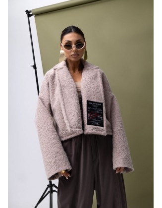 Smėlinis trumpas paltas "Release me"