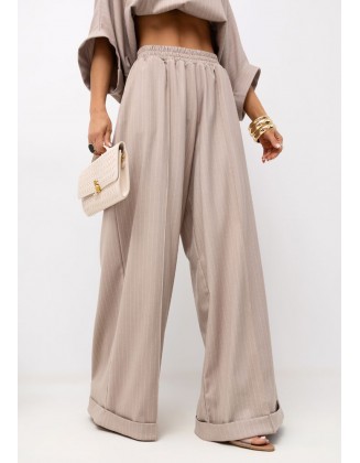 Smėlinės dryžuotos kelnės "Striped"