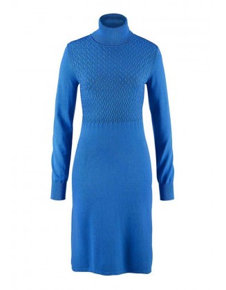 Megzta ryškiai mėlyna suknelė