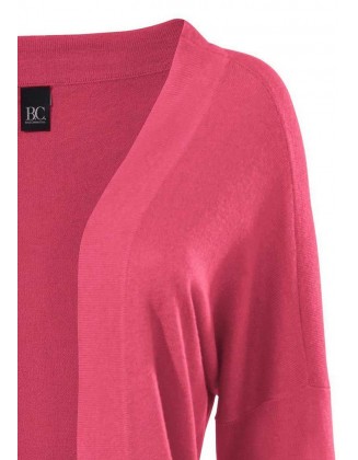 Ilgas rožinis megztinis su kašmyru