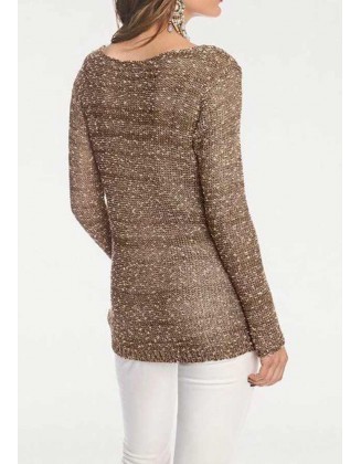 Jaukus rudas megztinis