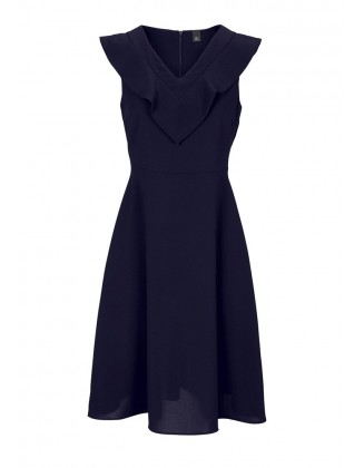 Tamsiai mėlyna klasikinė suknelė "Ketrin"