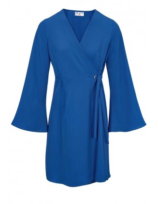 Mėlyna susiaučiama suknelė "Wrap"