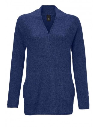 Mėlynas megztinis su alpakų vilna