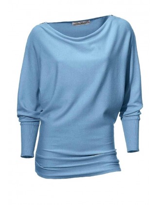 Mėlynas megztinis "Ziper"