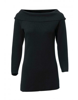 Elegantiškas juodas megztinis