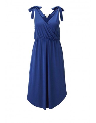 Ryškiai mėlyna vasarinė suknelė "Doll"