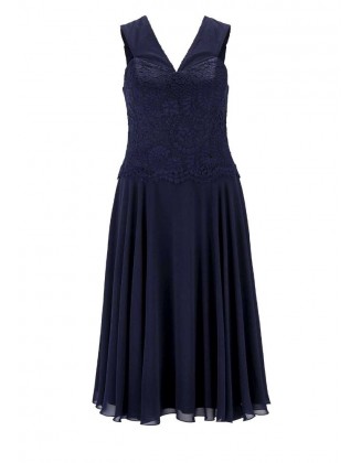 Mėlyna puošni suknelė "Corsage"