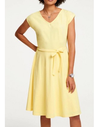 Geltona vasariška suknelė "Lemon". Liko 44 dydis