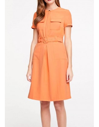 Elegantiška oranžinė suknelė