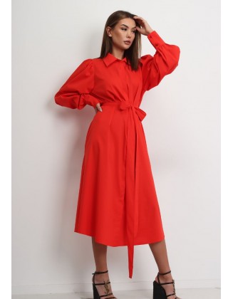 Raudona suknelė "Elastic"